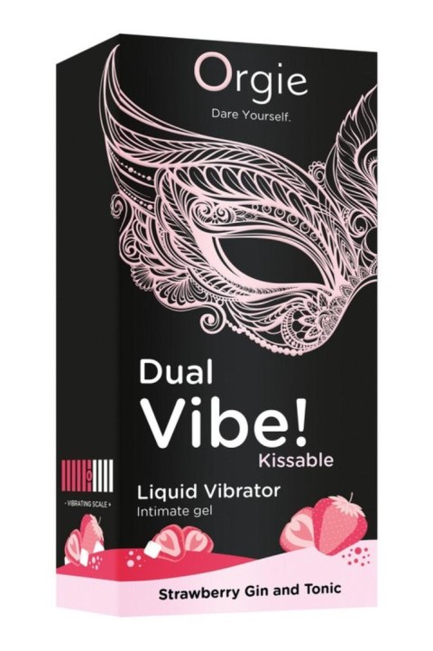 Dual Vibe! Kissable Liquid Vibrating Strawberry Gin And Tonic