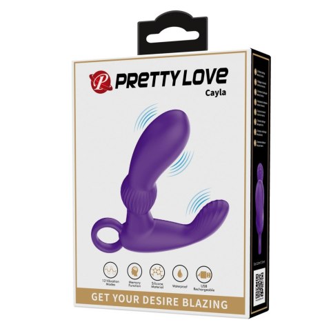 PRETTY LOVE - Cayla purple, 12 vibration functions Memory function