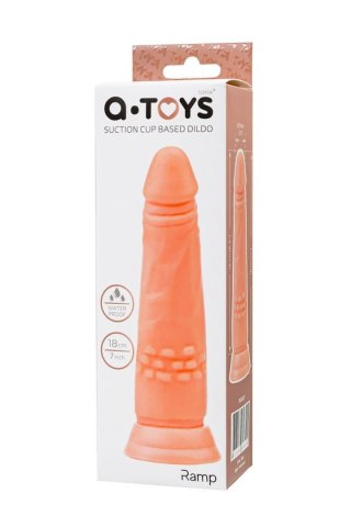 A-TOYS, Realistic Dildo, TPE, Flesh, 16.8 cm