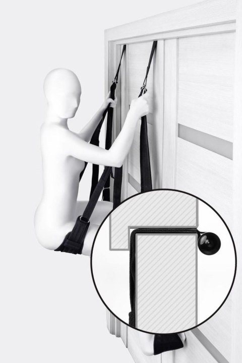 Anonymo Sex swing on the door , nylon, black