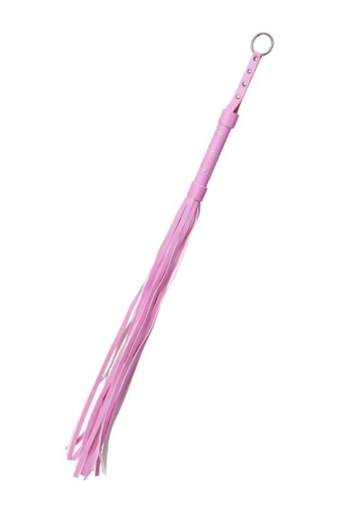 Anonymo flogger, PU leather, pink, 64 cm