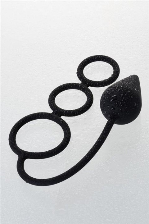 EROTIST Butt plug with an erection ring (M)