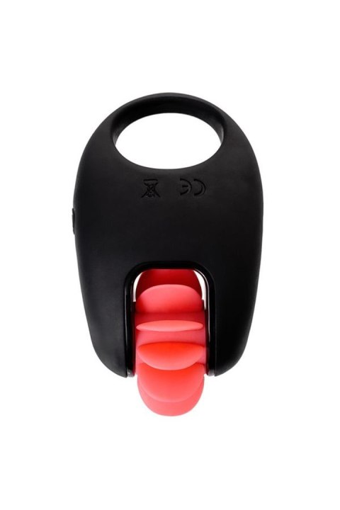 EROTIST Mill vibro ring, silicone, black, 8.5 cm, O 2.6 cm