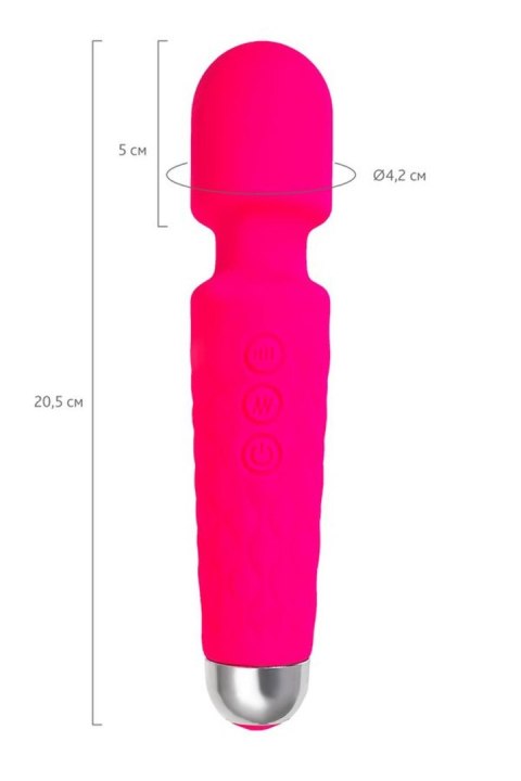 Flovetta Peony Vibrating massager, silicone, pink, 20.5 cm