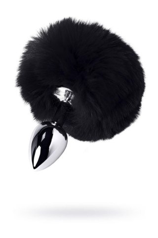 Silver anal plug TOYFA Metal with faux fur