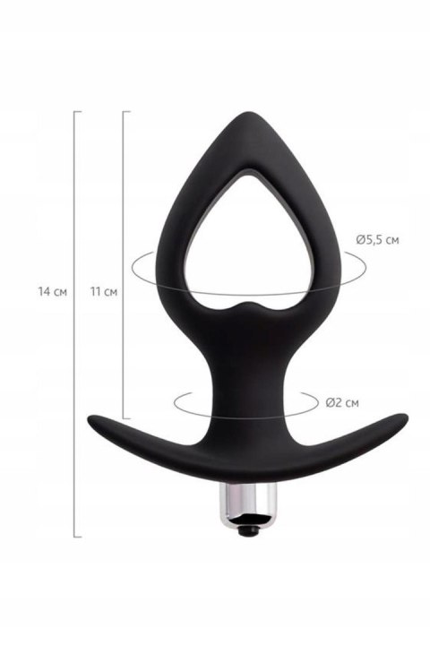 TOYFA POPO Pleasure Anal Plug Cordis M Vibro Black