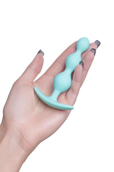 ToDo by Toyfa Anal plug Triple, silicone, mint, 10.5 cm, O 2.4 cm