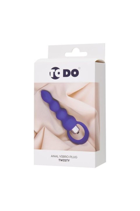 ToDo by Toyfa Anal plug Twisty, silicone, purple, 14 cm, O 3.2 cm