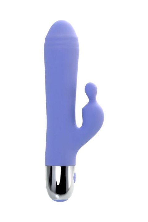 Vibrator with clitoral stimulation Flovetta Crocus, silicone, purple, 17.5 cm