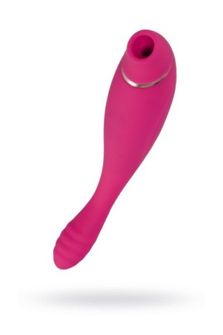 JOS Danvi vibrator with vacuum wave stimulation, silicone, pink, 21.5 cm