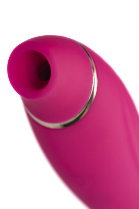 JOS Danvi vibrator with vacuum wave stimulation, silicone, pink, 21.5 cm