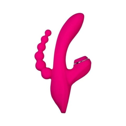 JOS Stimulator 3 in 1 Tripling, silicone, pink, 21cm