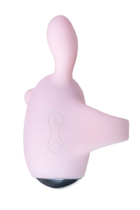 JOS VITA finger vibrating egg and vibrating attachment, silicone, powder pink, 8.5 and 8 cm