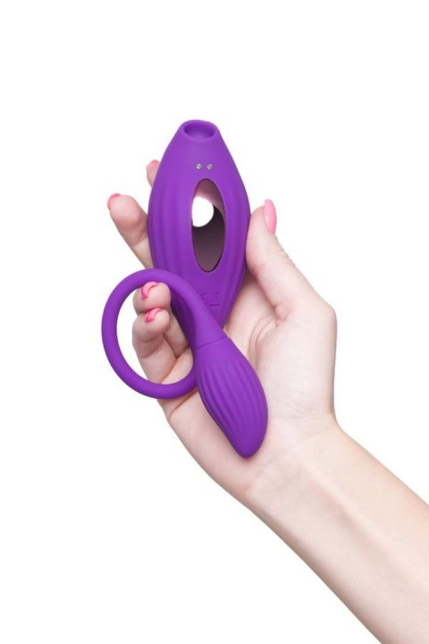 JOS Vacuum clitoris stimulator Ginny, silicone, purple, 31 cm