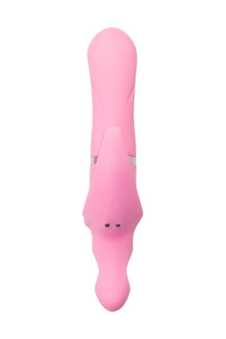 JOS Vibrator with clitoral stimulator JOS Twistme, silicone, pink, 19.5 cm