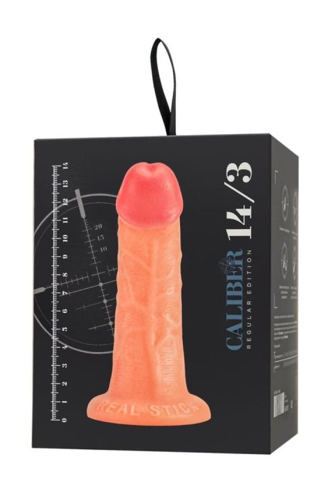 Realistic dildo Caliber 14/3 , PVC, flesh, length 14cm, diameter 3cm