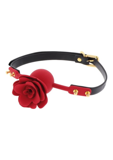 Wild Roses Ball Gag Black