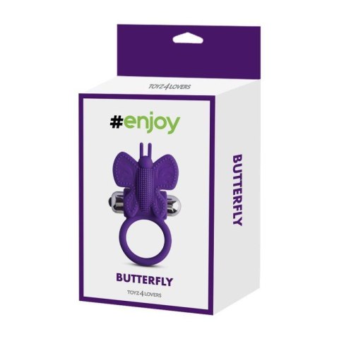 Pierścień- Anello fallico vibrante butterfly Toyz4Lovers