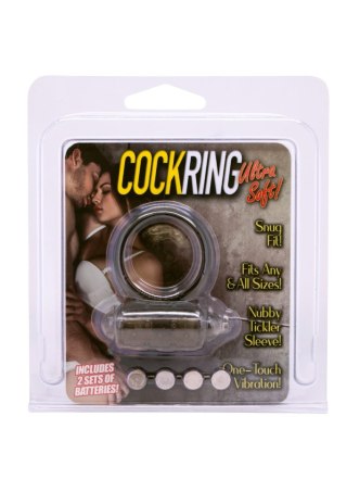 Mini Vibrating Cockring Black