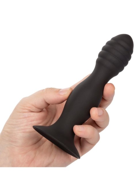 Ribbed Anal Stud Black