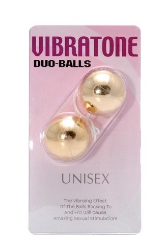 VIBRATONE DUO BALLS GOLD BLISTERCARD