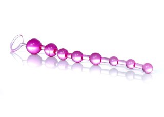 Plug/kulki-Jelly Anal 10 Beads Pink