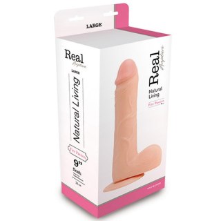 REALISTIC DILDO REAL RAPTURE FLESH 9" - Realistyczne dildo na przyssawce