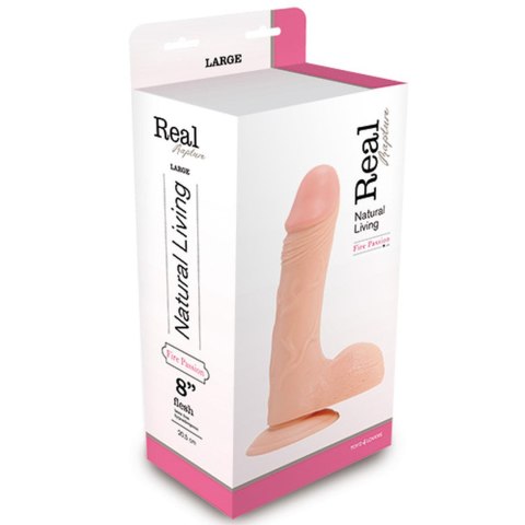 FALLO REALISTICO REAL RAPTURE FLESH 8" - Realistyczne dildo na przyssawce