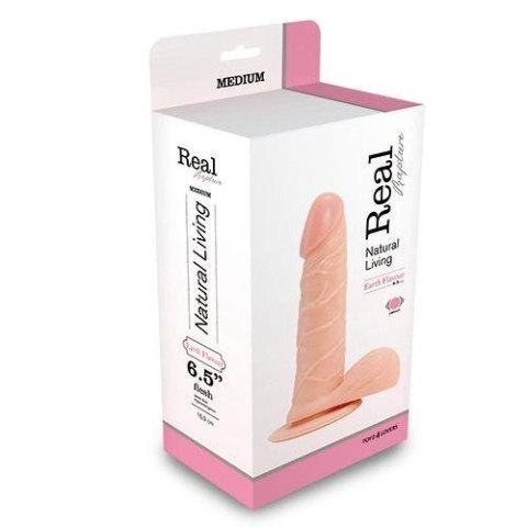 Wibrator-REALISTIC VIBRATOR REAL RAPTURE FLESH 6.5""""""""""""""""