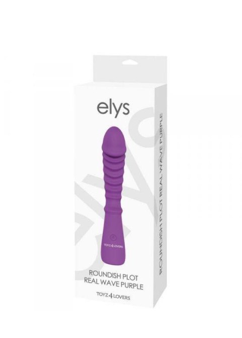 ELYS - ROUNDISH PLOT REAL WAVE PURPLE - wibrator wielofunkcyjny fioletowy