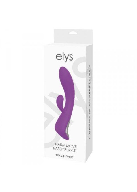 ELYS - CHARM MOVE RABBIT PURPLE - Wibrator króliczek