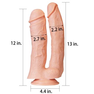 12'' Realistic Mega Double Dildo - podwójne dildo