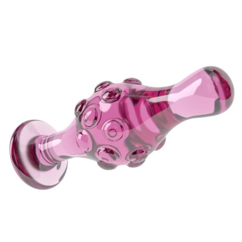 4.5"" Glass Romance Pink - Szklany korek analny