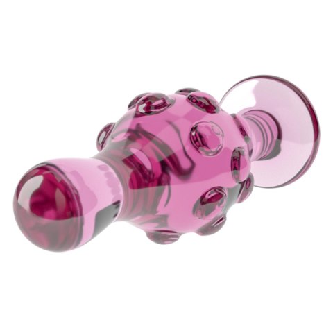 4.5"" Glass Romance Pink - Szklany korek analny