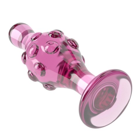 4.5"" Glass Romance Pink - Szklany korek analny