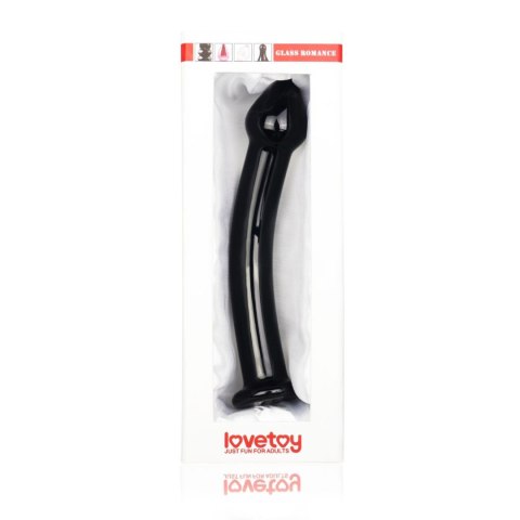 7.5"" Glass Romance Black - Szklane dildo