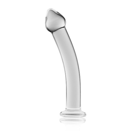 7.5"" Glass Romance Clear - Szklane dildo