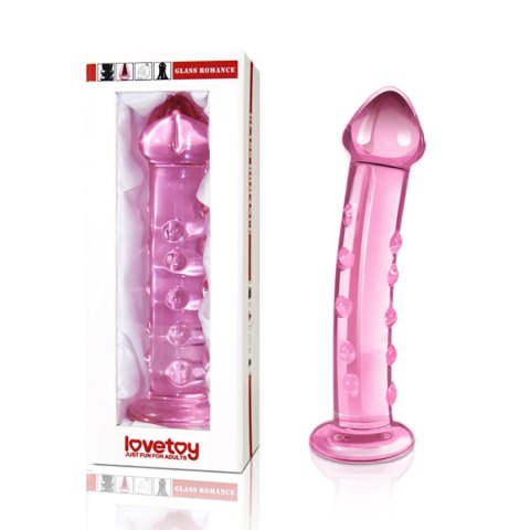 7.5"" Glass Romance Pink - Szklane dildo