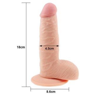 7.5"" The Ultra Soft Dude - Realistyczne dildo na przyssawce