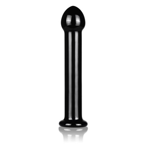 7"" Glass Romance Black - Szklane dildo