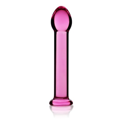 7"" Glass Romance Pink - Szklane dildo