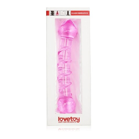 7"" Glass Romance Pink - Szklane dildo