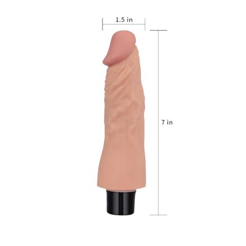 7"" REAL SOFTEE Vibrating Dildo