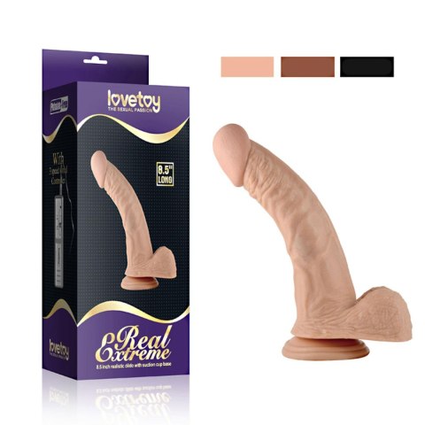 8.5"" Real Extreme Vibrating Dildo Flesh