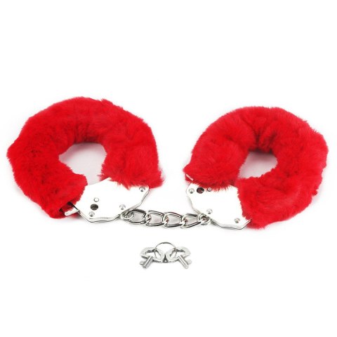 Fetish Pleasure Fluffy Handcuffs Red