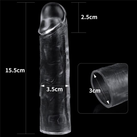 Flawless Clear Penis Sleeve Add 1'' - Nakładka na penisa