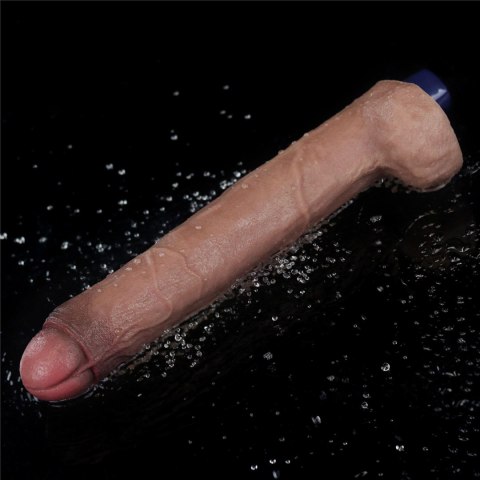 10.5" REAL SOFTEE Rechargeable Silicone Vibrating Dildo