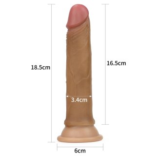 7'' Dual layered Platinum Silicone Cock - Realistyczne dildo na przyssawce