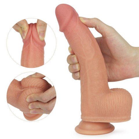 8.5"" Dual layered Silicone Rotating Nature Cock Anthony