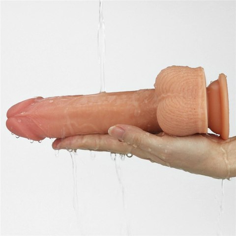 8.5"" Dual layered Silicone Rotating Nature Cock Anthony